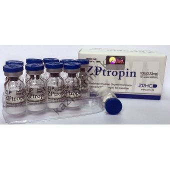 Гормон роста ZPtropin Соматропин 10 флаконов 100IU (333 мкг/IU) - Капшагай