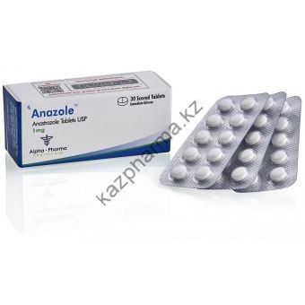 Anazole (Анастрозол) Alpha Pharma 50 таблеток (1таб 1 мг) - Капшагай