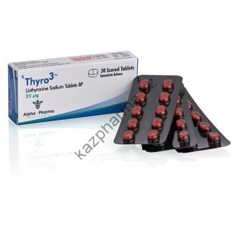 Thyro3 (Трийодтиронин) Т3 Alpha Pharma 30 таблеток (1таб 25 мкг) - Капшагай