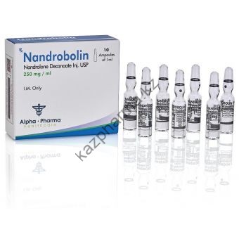 Nandrobolin (Дека, Нандролон деканоат) Alpha Pharma 10 ампул по 1мл (1амп 250 мг) - Капшагай