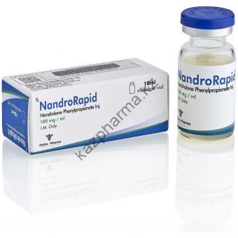 Нандролон фенилпропионат NandroRapid (Дураболин) Alpha Pharma балон 10 мл (100 мг/1 мл) - Капшагай