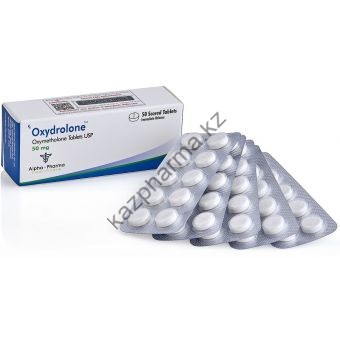 Oxydrolone (Оксиметолон, Анаполон) Alpha Pharma 50 таблеток (1таб 50 мг) - Капшагай