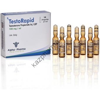 TestoRapid (Тестостерон пропионат) Alpha Pharma 10 ампул по 1мл (1амп 100 мг) - Капшагай