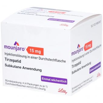 Mounjaro (Tirzepatide) раствор для п/к введ. 4 флакона 0,5 мл по 15 мг Капшагай