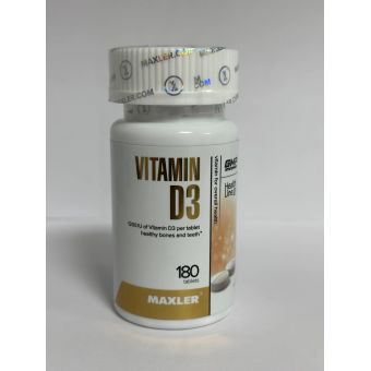 Витамин D3 Maxler 180 таблеток 1200 ME Капшагай