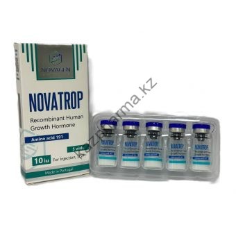 Гормон роста Novatrop Novagen 5 флаконов по 10 ед (50 ед) - Капшагай