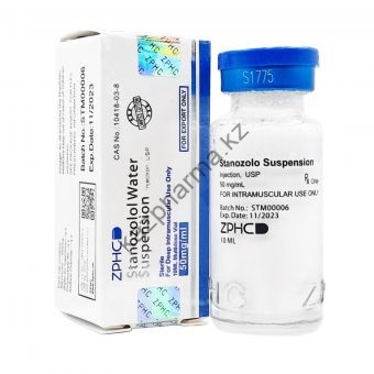 Станозолол жидкий ZPHC (Stanozolol Suspension)  балон 10 мл (50 мг/1 мл) - Капшагай